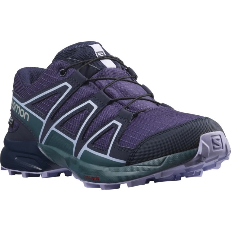 Purple Salomon Speedcross CSWP Kids' Hiking Shoes | IE GE8053